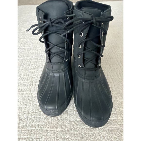 Sperry Top-sider Gosling Black Quilted Duck Boots Women's  Size 9 Waterproof - Picture 12 of 15